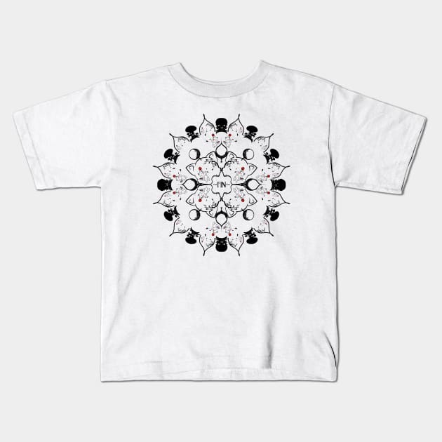 Moogle Mandala Kids T-Shirt by CKastellanos